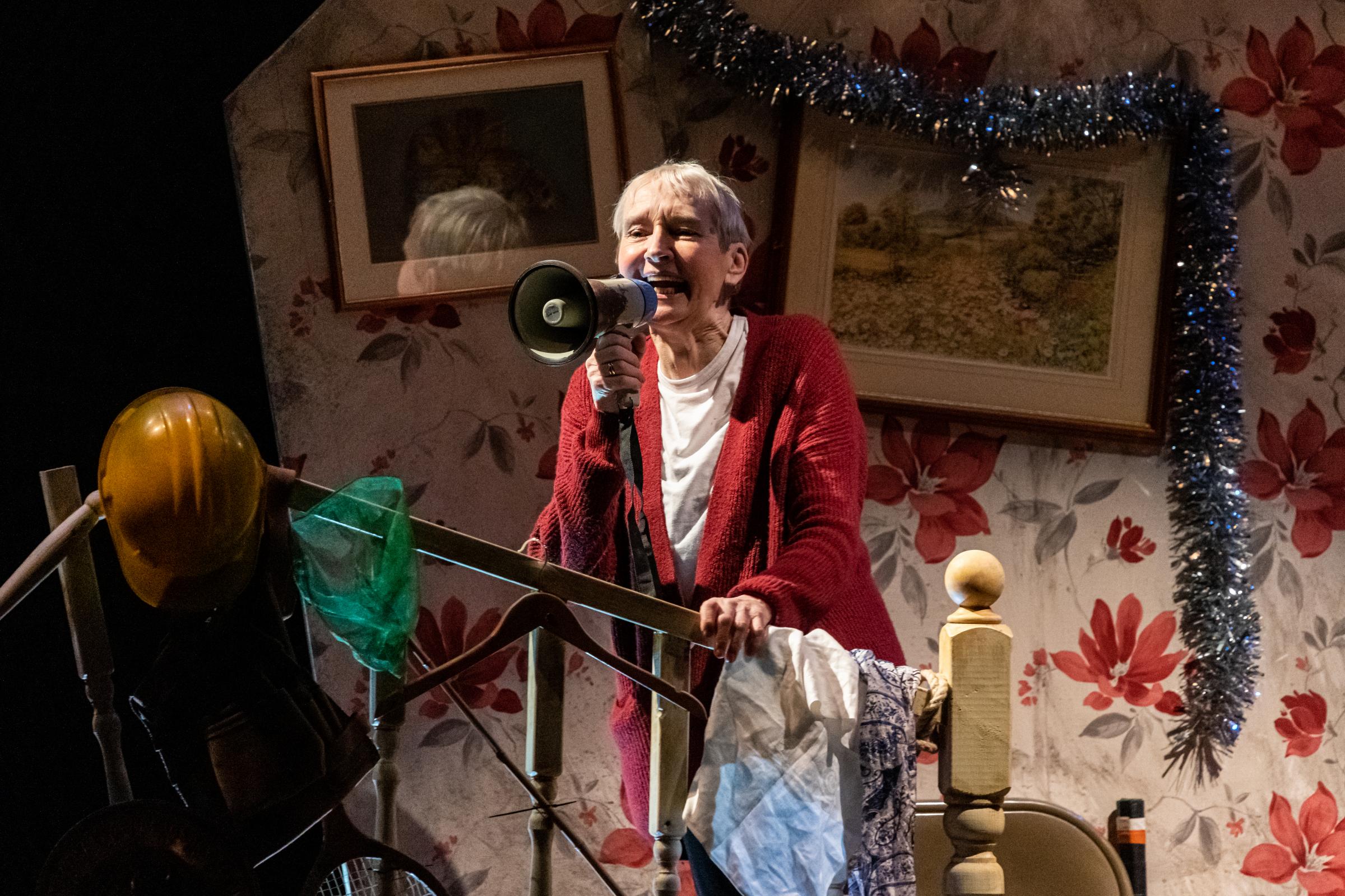 DRAMA: Sue Pollard in Harpy (Picture: Andrew Searl)