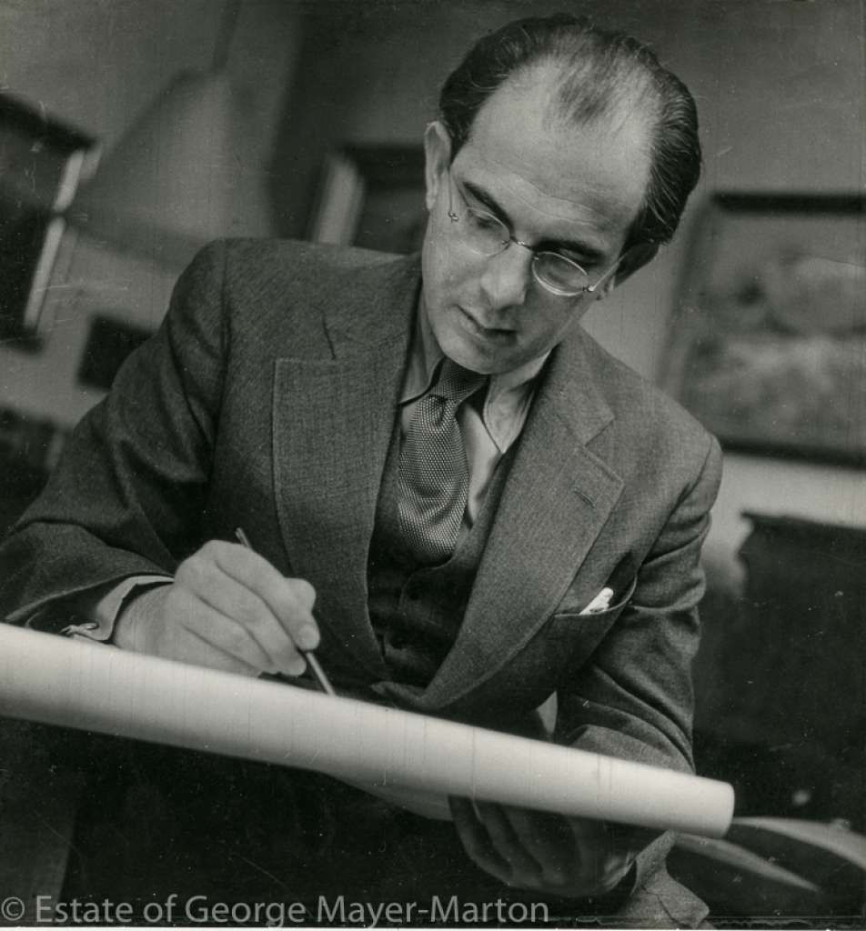 George Mayer-Marton at work in his studio in Vienna (Picture: Estate of G Mayer-Marton)