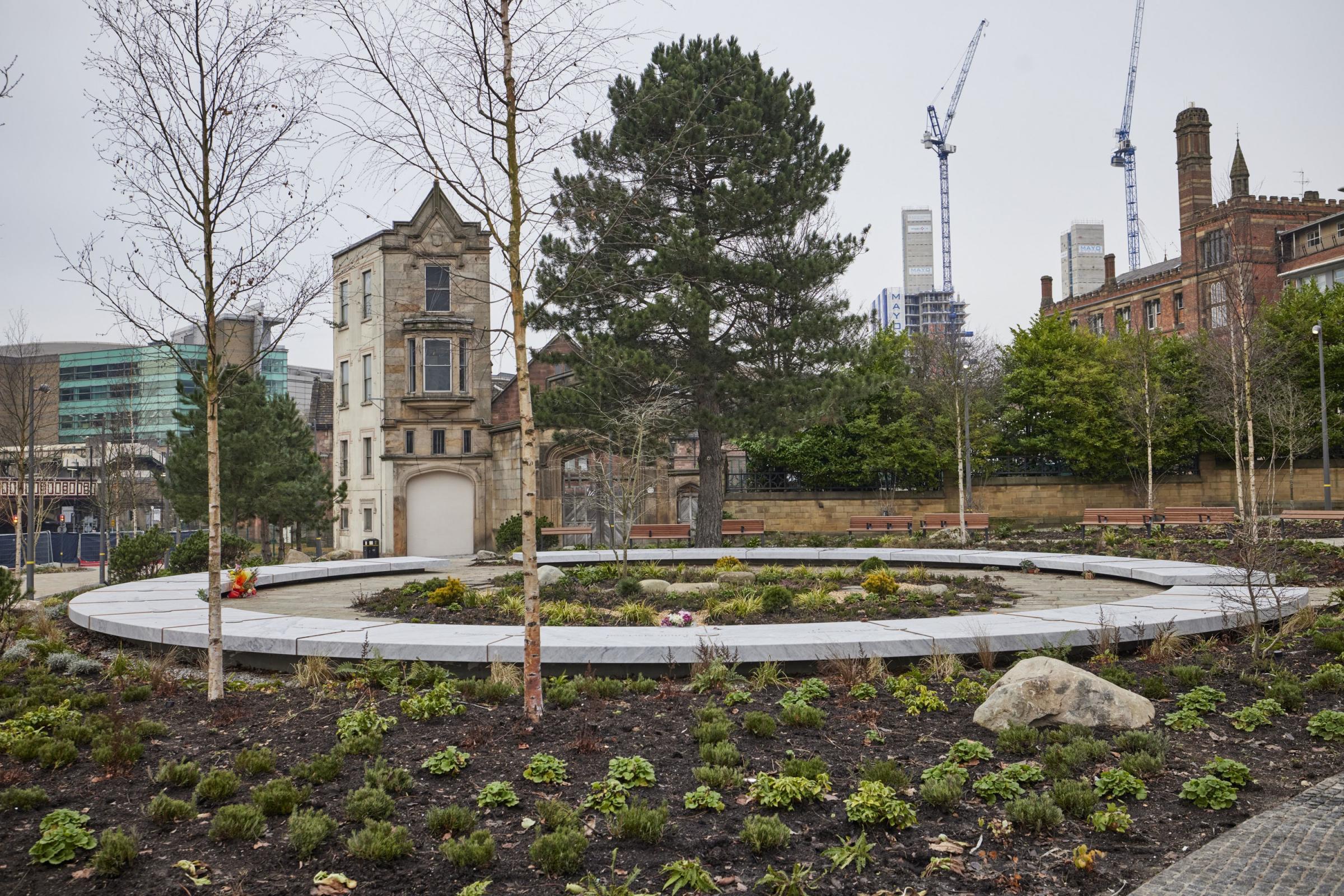 The Glade of Light memorial (Picture: Mark Waugh/Manchester City Council/PA Wire) 