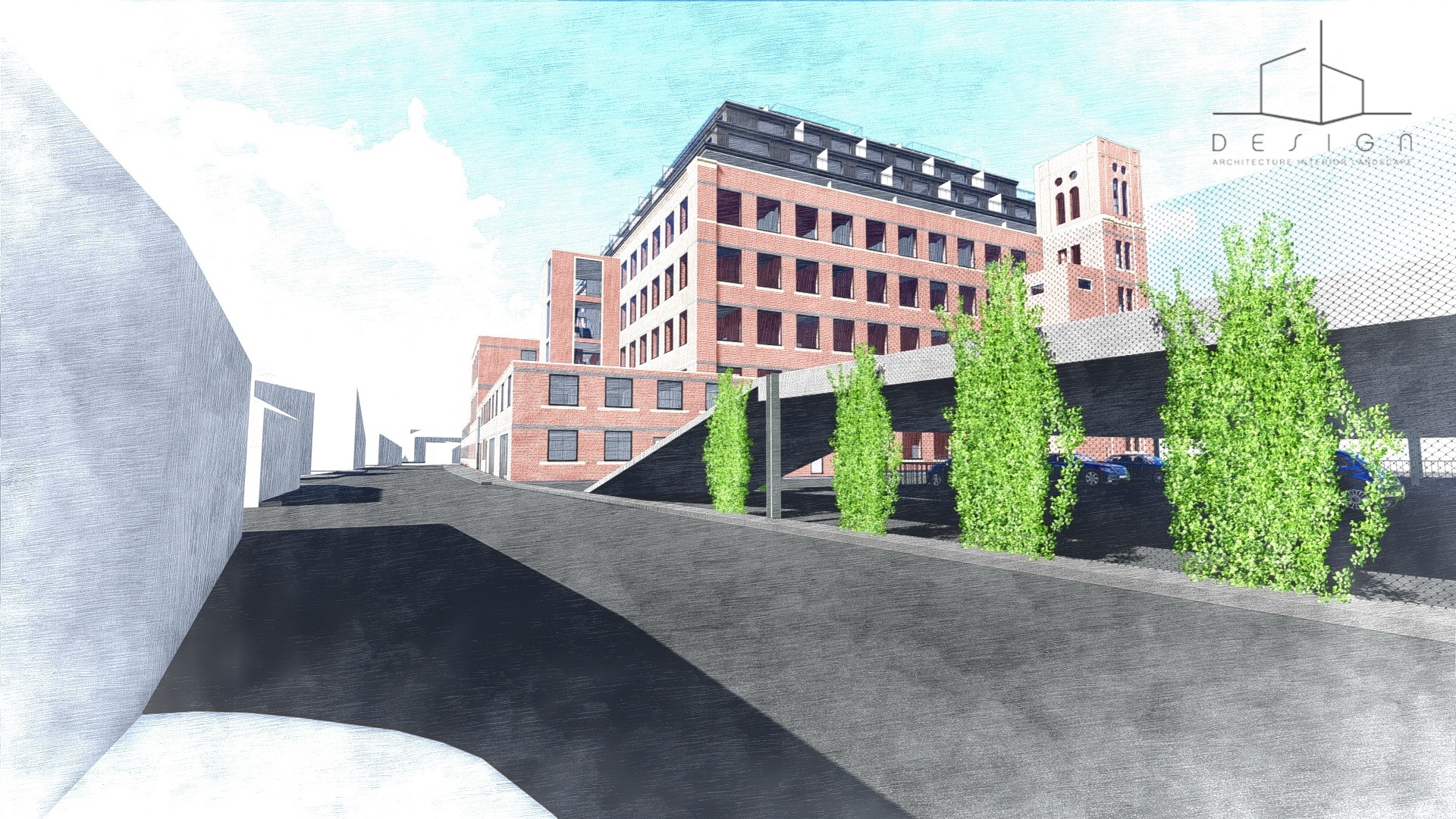 The design for outside the mill site